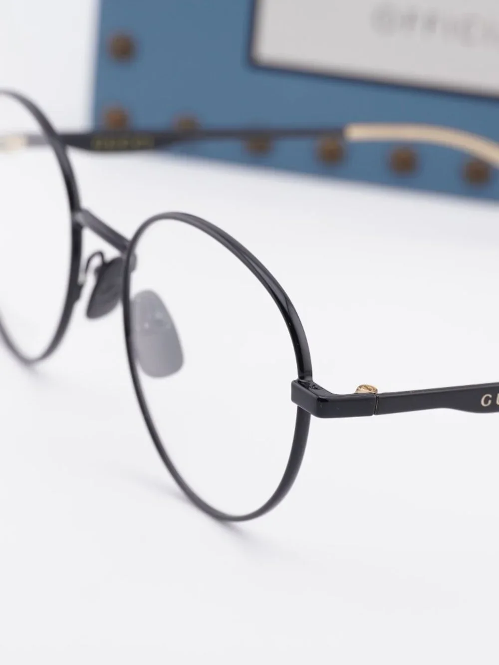 Gucci GG0337O 002 Round Eyeglasses – Black 51mm
